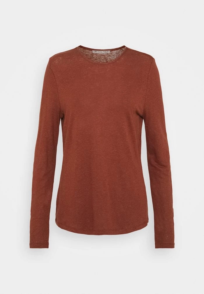 T-Shirt ANNA FIELD Anna Field Long Sleeved Top Marron Femme | JTD-3723543